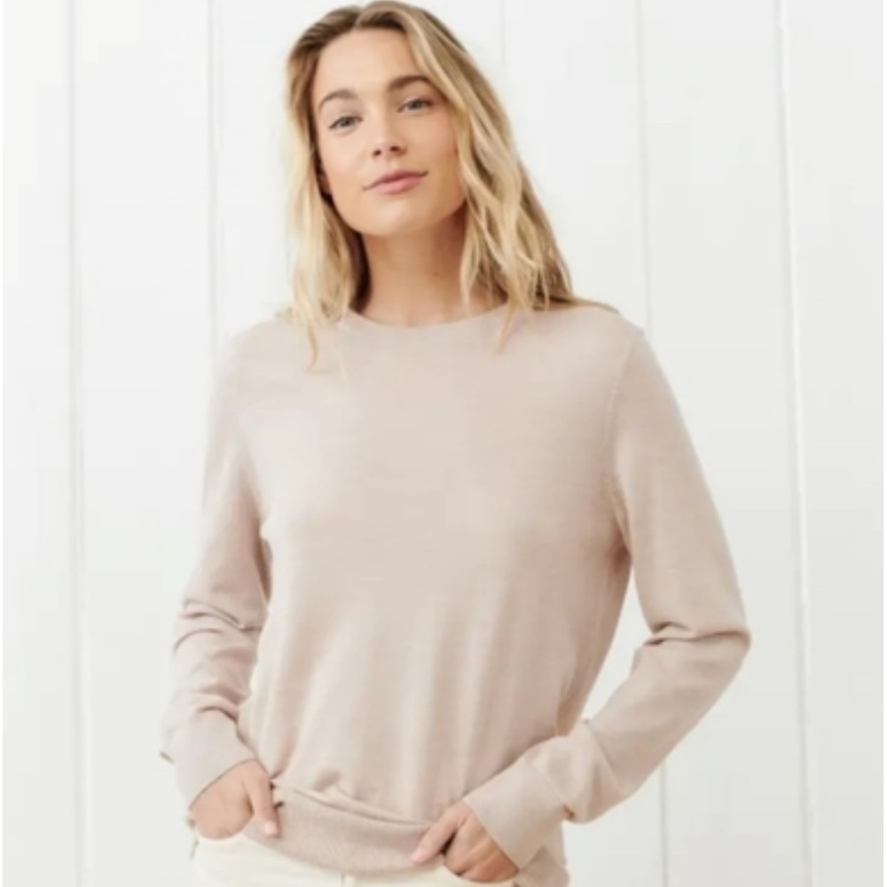 Jenni Kayne Crosby merino sweater blush